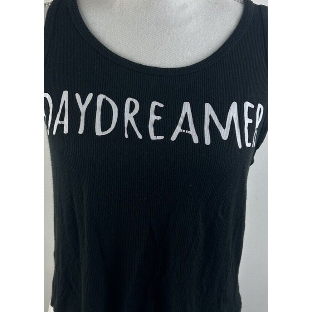 French Pastry Los Angeles Women Cropped Black "Daydreamer" Tank Top M - Picture 2 of 6